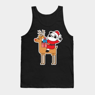 Panda Santa Tank Top